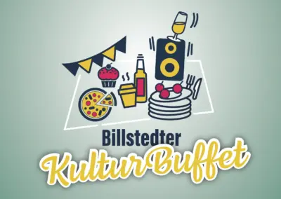 Kreative & illustratives Logo für das Billstedter KulturBuffet