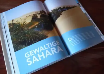Editorial Design - Der Wüstenmaler - Sand Weite Stille