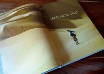 Editorial Design - Der Wüstenmaler - Sand Weite Stille