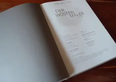 Editorial Design - Der Wüstenmaler - Sand Weite Stille